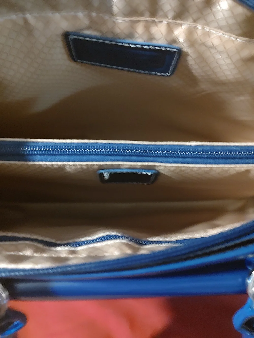 Polished Navy Laptop Tote with Top Handles